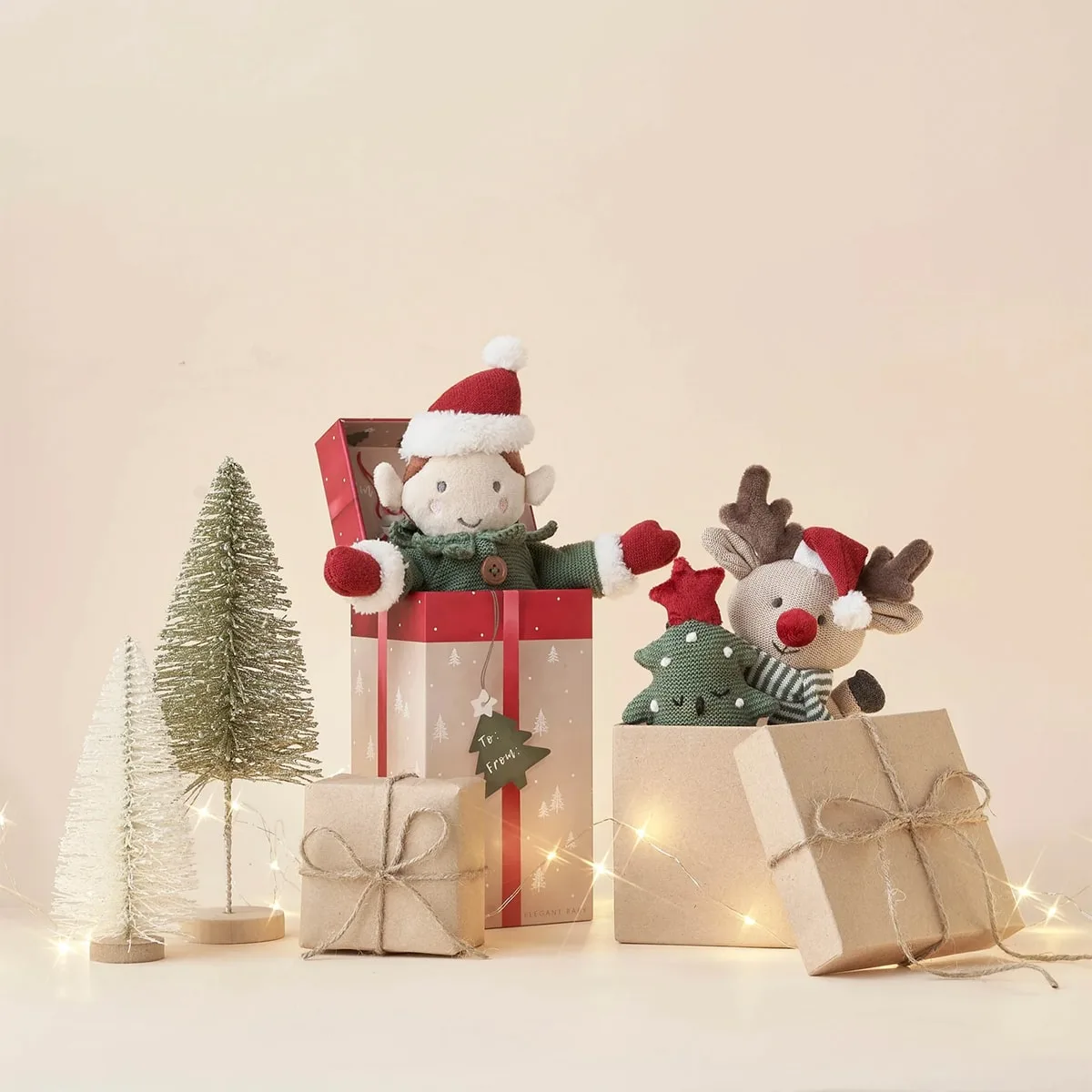 Plush Reindeer Christmas Toy - Image 2